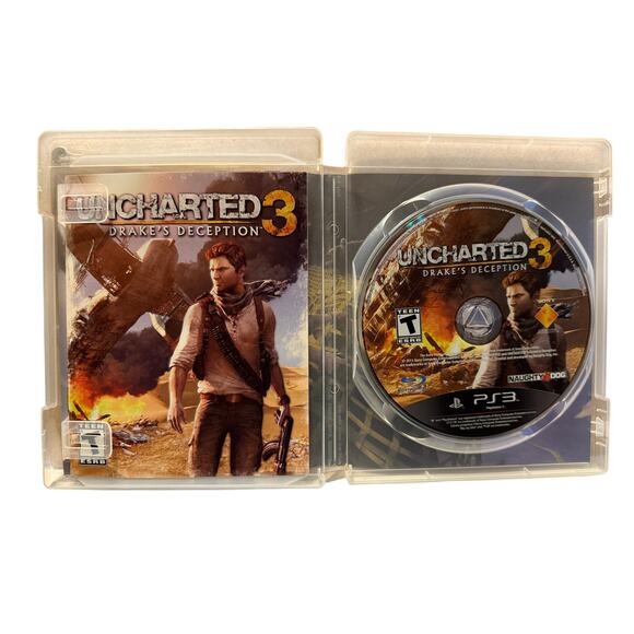 Uncharted 3: Drake's Deception PS3 Game Mint Condition - 2011 Release - Picture 3 of 6